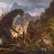 Illustration for article titled Mashup art puts Kaiju into classical paintings